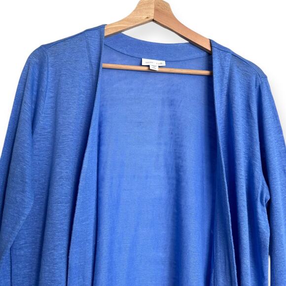 J. jill Love Linen 100% Linen Open Front Light Weight Beach Sweater Women's SP - Picture 3 of 8